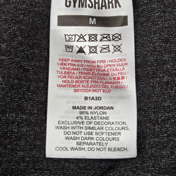 Gymshark Women Shirt M Black Vital Crop Top Activewear Crew Neck Pullover - Picture 3 of 9